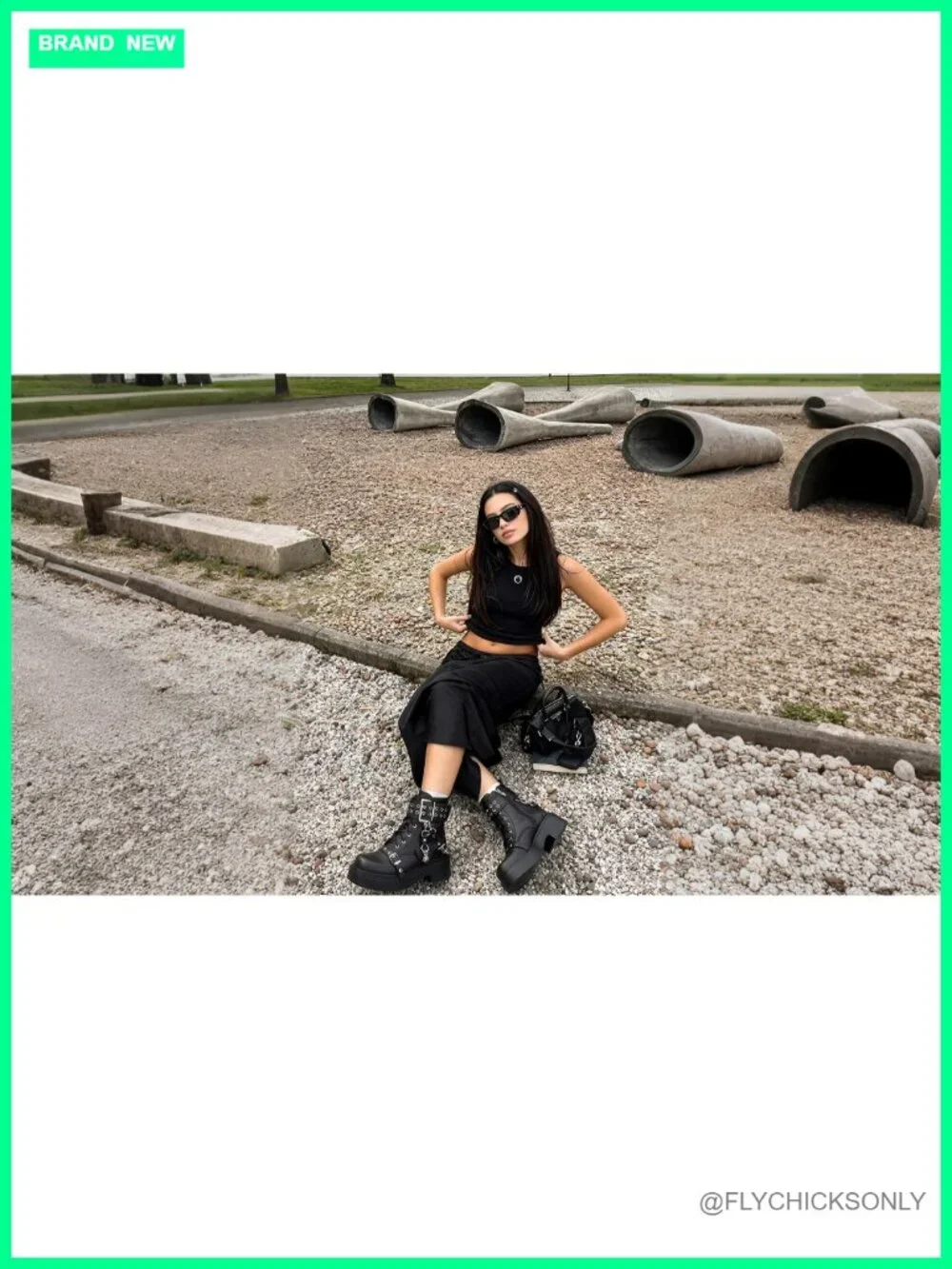 Platform Goth Ankle Boots Chunky Heel Lace Up Booties